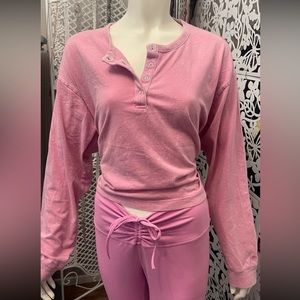 long sleeve PINK t-shirt brand new